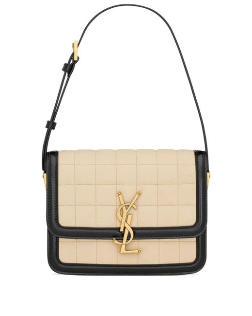 Saint Laurent Small Solferino Quilted Bag in Natural Lyst