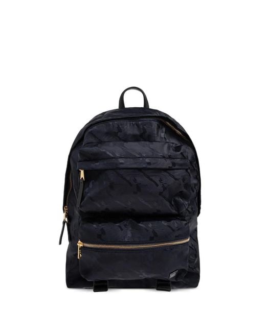Paul Smith Blue Zip Camouflage Backpack for men