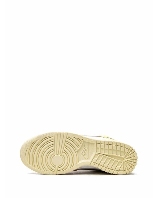 Nike White Dunk High "Lemon Twist" Sneakers