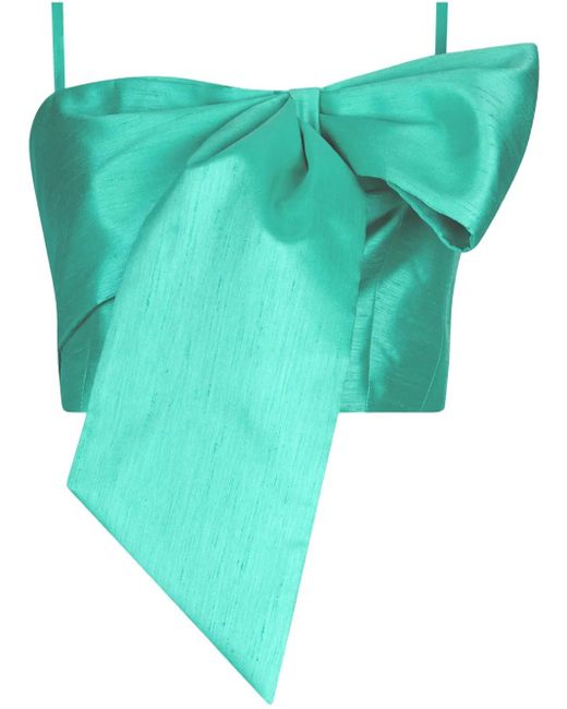 Liu Jo Green Bow-Detail Top