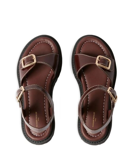 Claudie Pierlot Brown Sandalen mit Schnallen