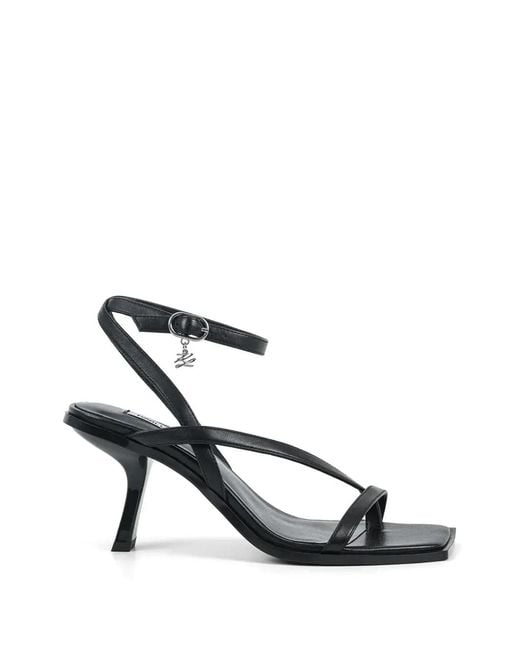 Karl Lagerfeld White Karmel Ankle Strap Sandals
