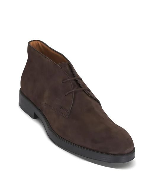 Tod's Brown Suede Boots for men