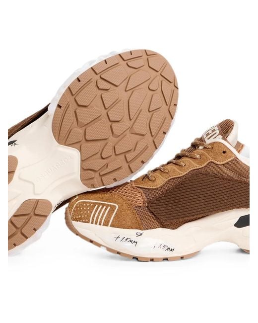 Baskets Faster DSquared² pour homme en coloris Brown