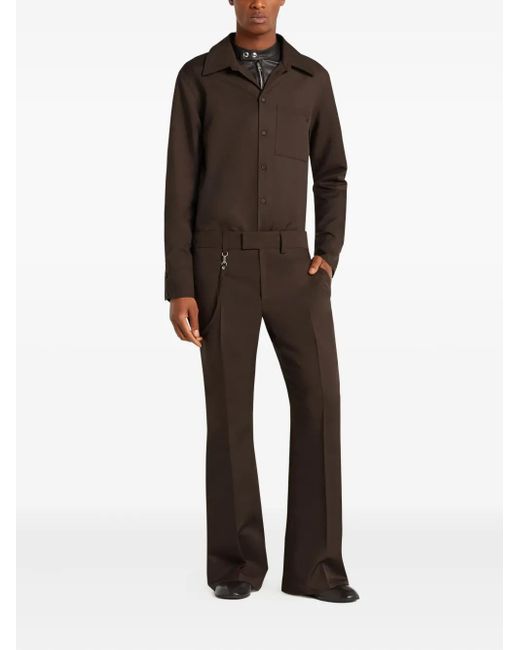 Courreges Brown Button-Up Shirt