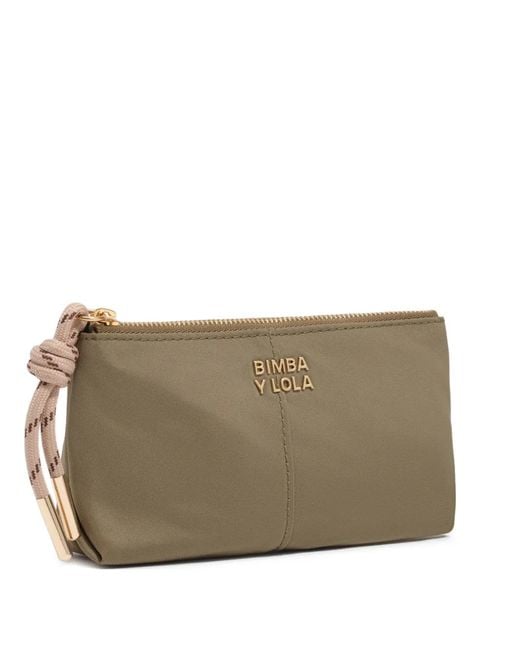 Bimba Y Lola Brown Nylon Coin Purse