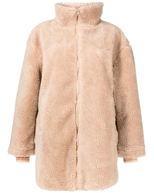 The Upside Natural Woodford Faux-Shearling Jacket