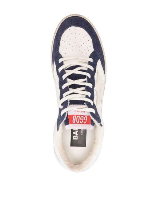 Golden Goose Deluxe Brand Blue Ball Star Leather Sneakers