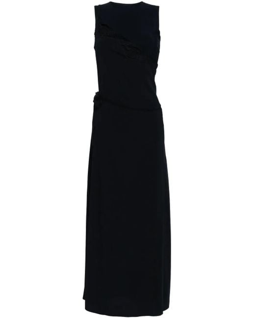 MM6 by Maison Margiela Black Sleeveless Lace Dress