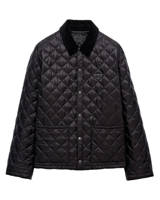 Prada Black Re-Nylon Quilted Jacket for men