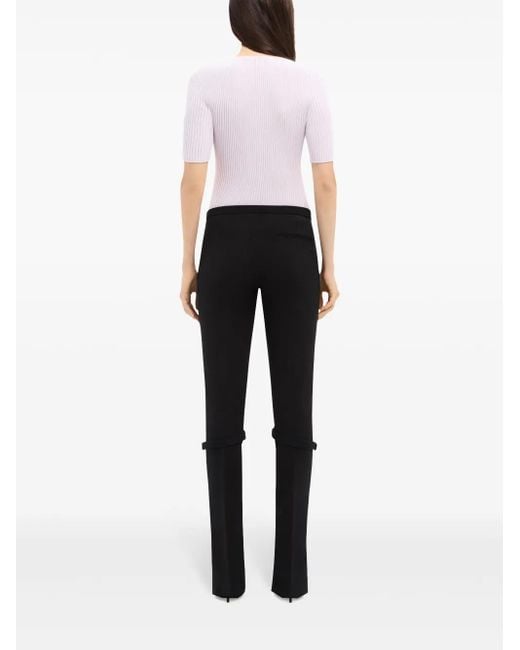 Courreges Pink Solar Ribbed Sweater