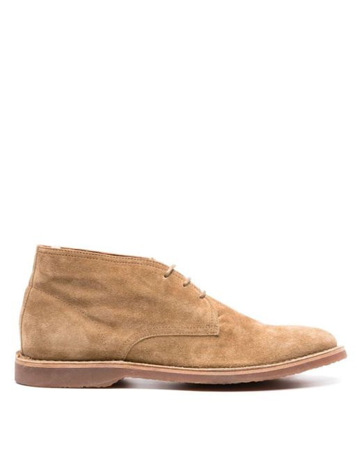 Officine Creative Brown Kent 002 Suede Ankle Boots for men