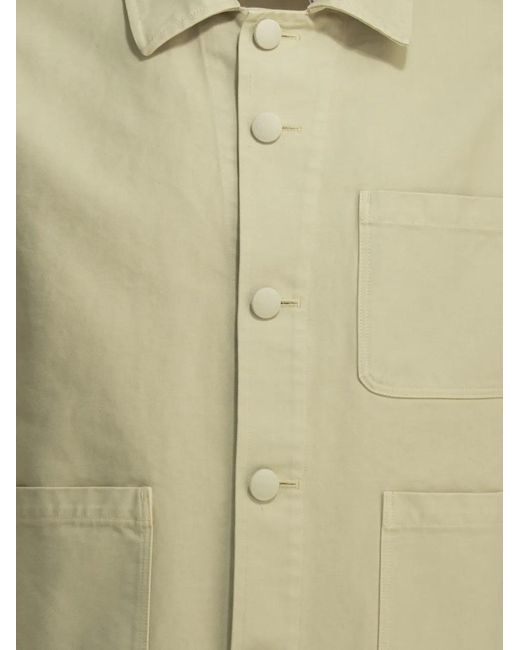 Auralee Green Patch-Pocket Coats for men