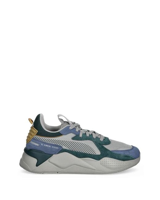 PUMA Blue Rs-X Heritage Lace-Up Sneakers for men