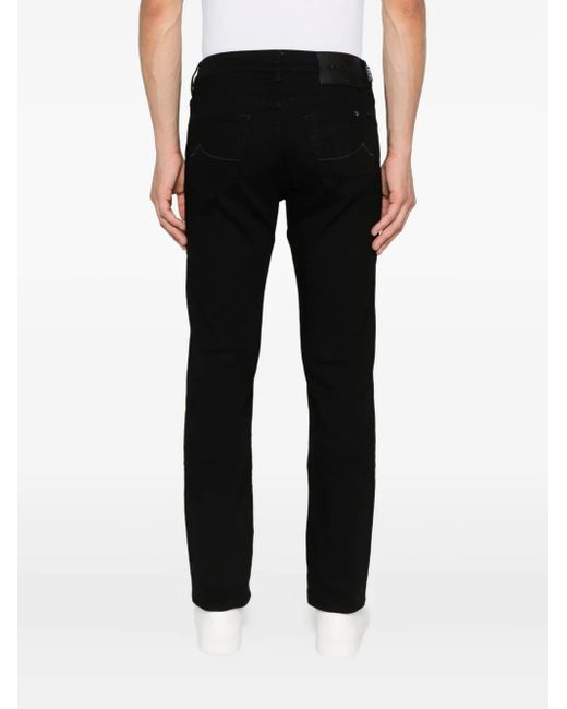 Jacob Cohen Black Five-Pocket Jeans for men