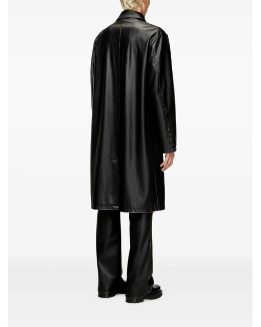 DIESEL Black J-Rivers Coat for men
