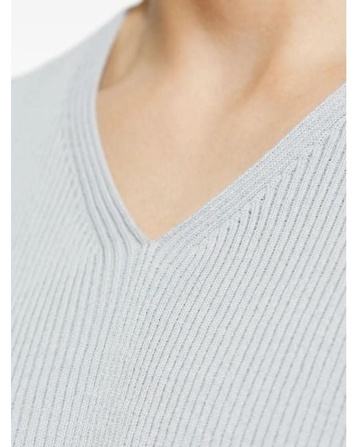 Homme Plissé Issey Miyake White V-Neck Pleated Vest for men