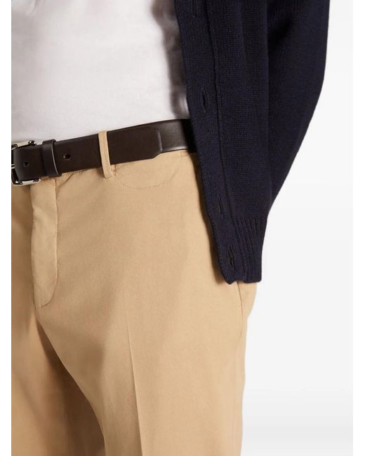 Incotex Natural Belt-Loop Chinos for men
