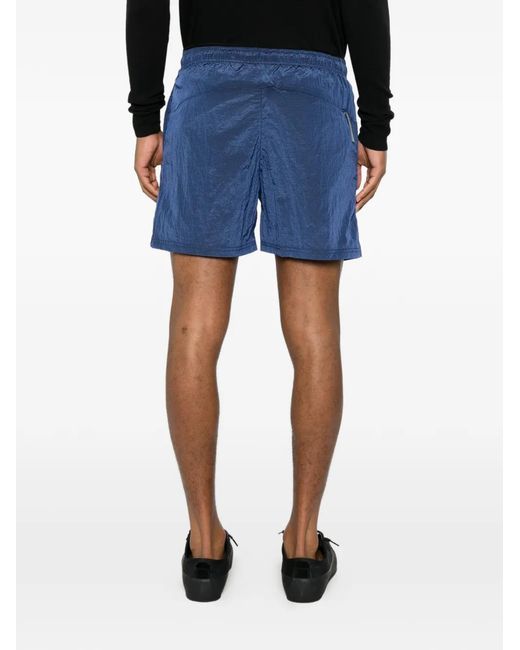 Roa Blue Helder Logo-Print Shorts for men