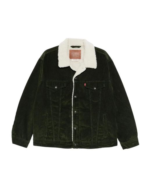Levi's Black Relaxed Fit Sherpa Trkr for men