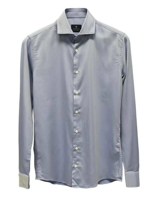 BASTONCINO Blue Buttoned Shirt for men