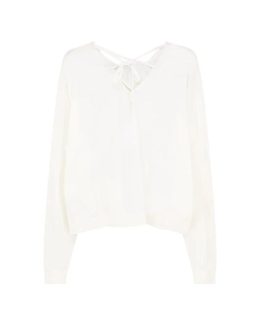 Aspesi White Crew-Neck Sweater