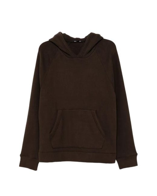 James Perse Brown Raglan-Sleeve Hoodie for men