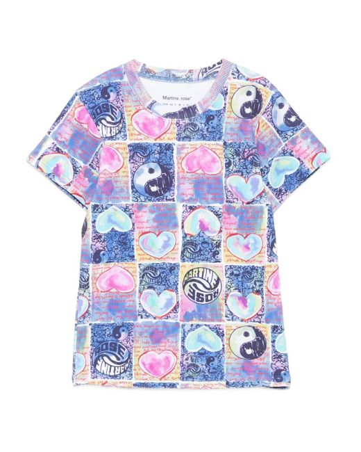 メンズ Martine Rose グラフィック Tシャツ Blue