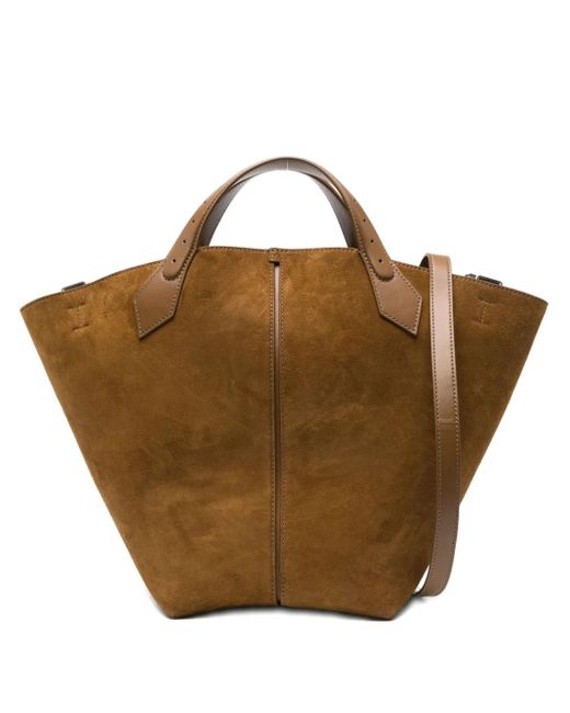 Proenza Schouler Brown Large Chelsea Suede Tote Bag