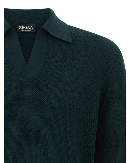 Zegna Green Jacquard Oasis T-Shirt for men