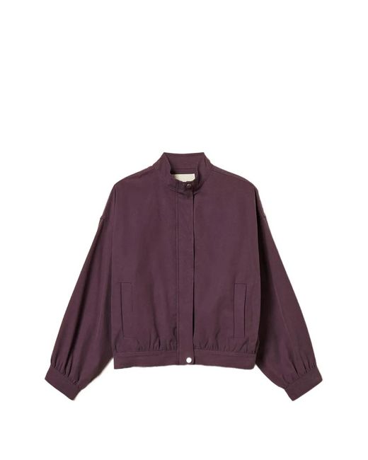Twinset レディース パープル ジップアップ ジャケットの通販はau PAY