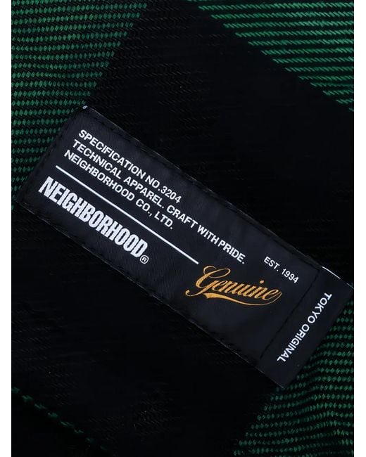 Neighborhood Green Buffalo-Check Shirt for men