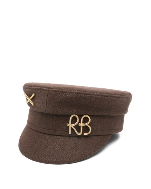 Ruslan Baginskiy Brown Logo-Plaque Baker Hat
