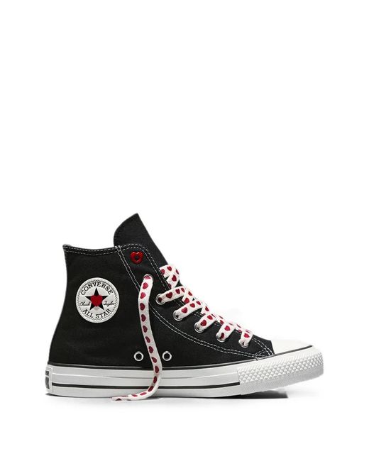 Converse Black Chuck Taylor All Star Valentine's Day Sneakers