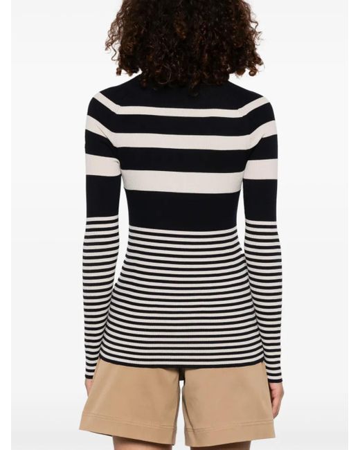 Pull À Rayures Moncler en coloris Black