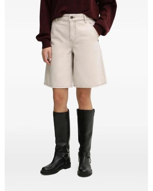Miss Sixty Natural Belt-Loop Shorts