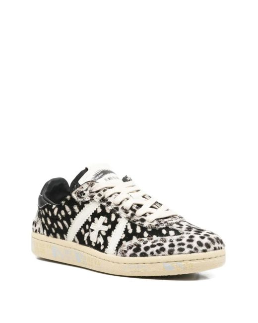 Premiata Black Logo-Patch Sneakers