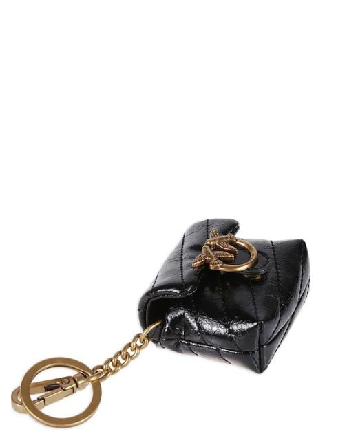 Pinko Black Love Birds Accessoire-Tasche