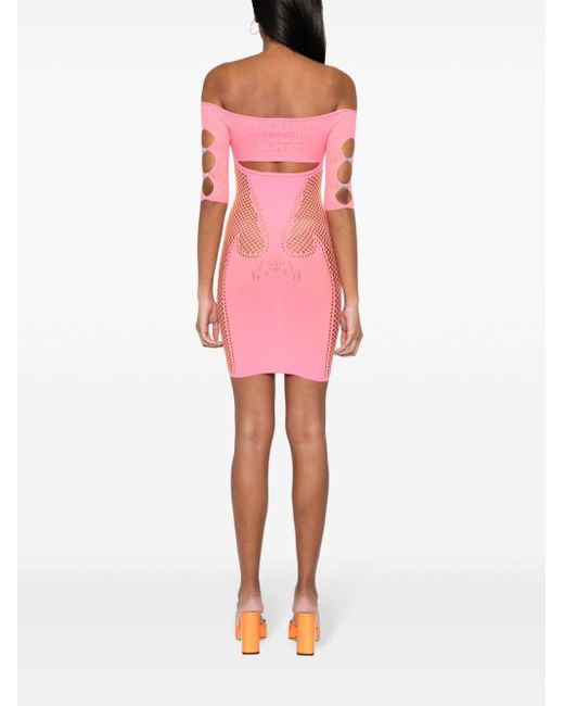 POSTER GIRL Pink Archer Cut-Out Minidress