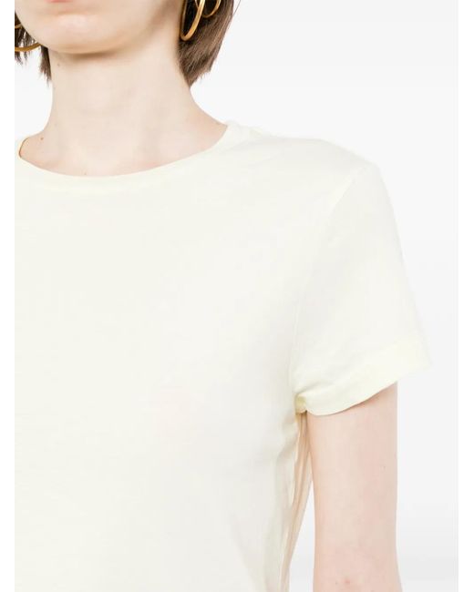 Agolde White Adine Shrunken Tee