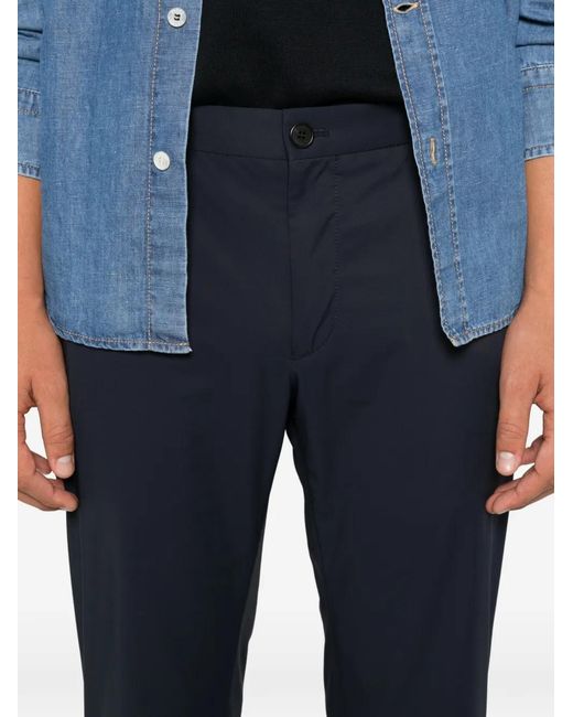 Incotex Blue Elasticated-Waistband Trousers for men