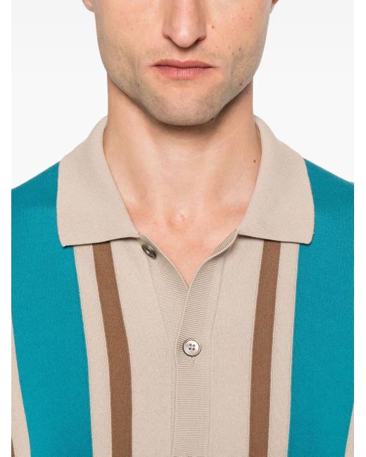 Camisa a rayas Gran Sasso de hombre de color Blue