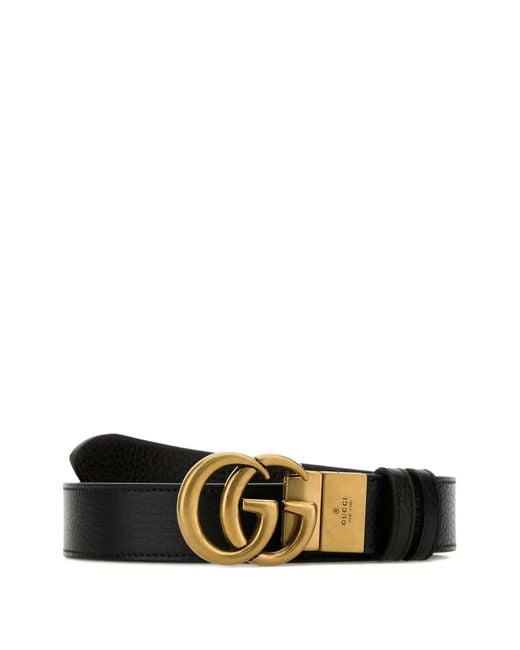 Gucci White Gg Marmont Leather Belt for men