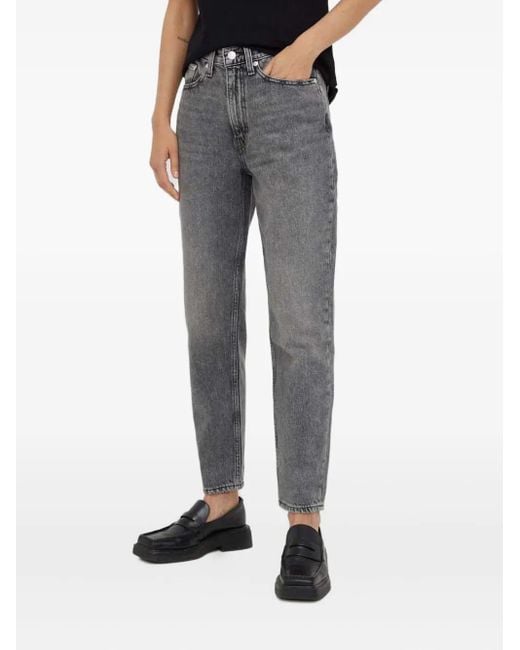 Levi's Gray 80's Mom Five-Pocket Jeans