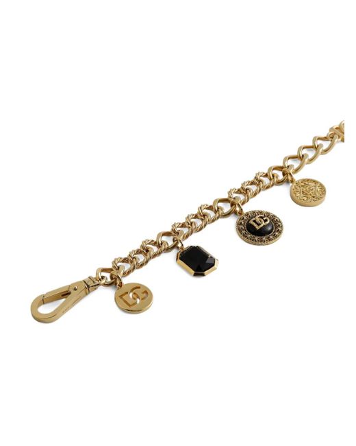 Dolce & Gabbana Metallic Chain-Link Charm Bracelet