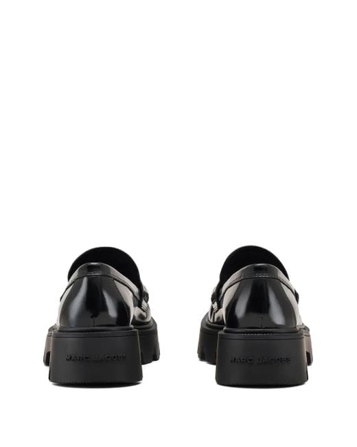 Marc Jacobs Logo-Plaque Platform Loafers in Black | Lyst