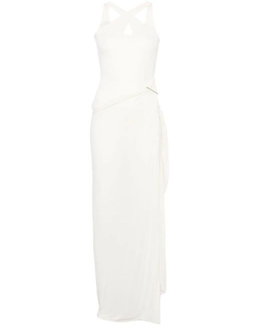 MANURI White Asymmetrisches Rita Kleid