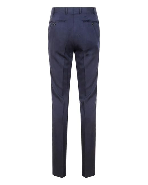 Canali Blue Two-Button Patch-Pocket Suit for men