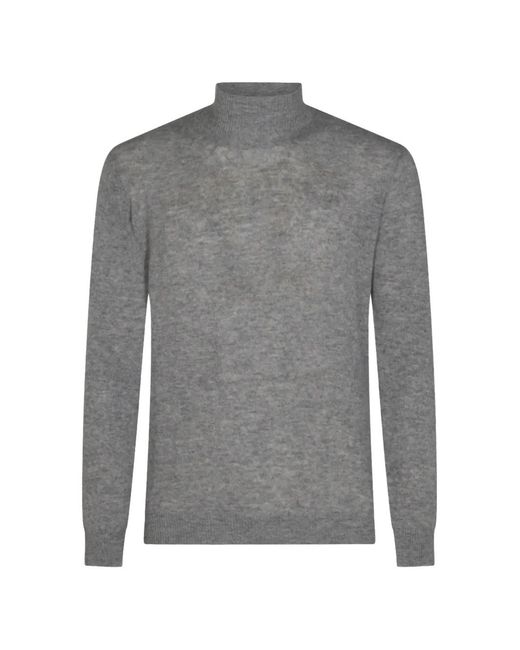 Altea Gray Roll-Neck Knitted Sweater for men