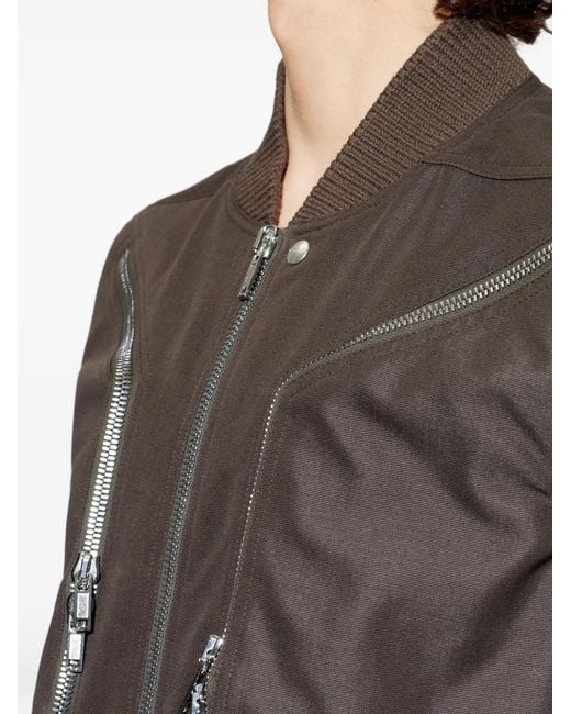 Rick Owens Brown Temple Heizer Flight Jacket for men